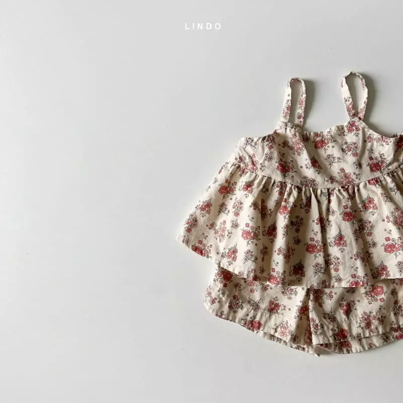 Lindo - Korean Children Fashion - #childrensboutique - Lala Flower Top Bottom Set - 7