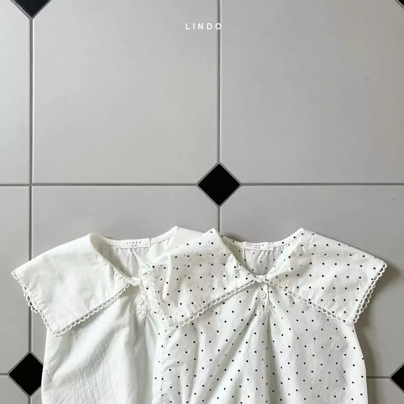 Lindo - Korean Children Fashion - #discoveringself - Big Collar Blouse