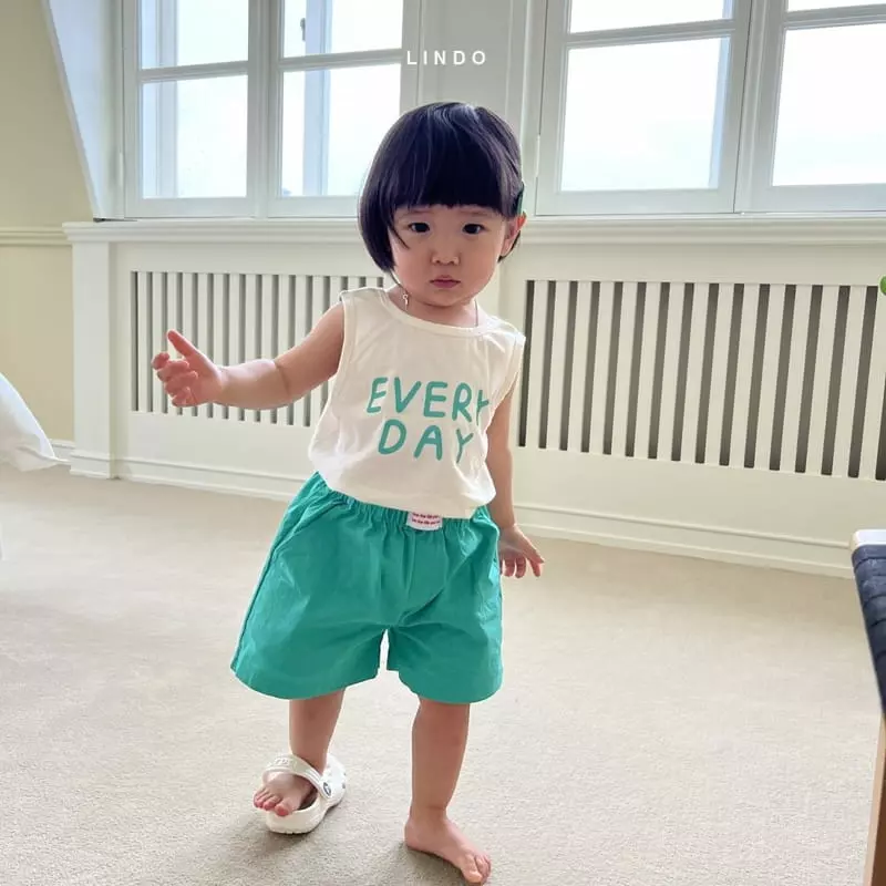 Lindo - Korean Children Fashion - #designkidswear - Back Point Sleeveless - 4