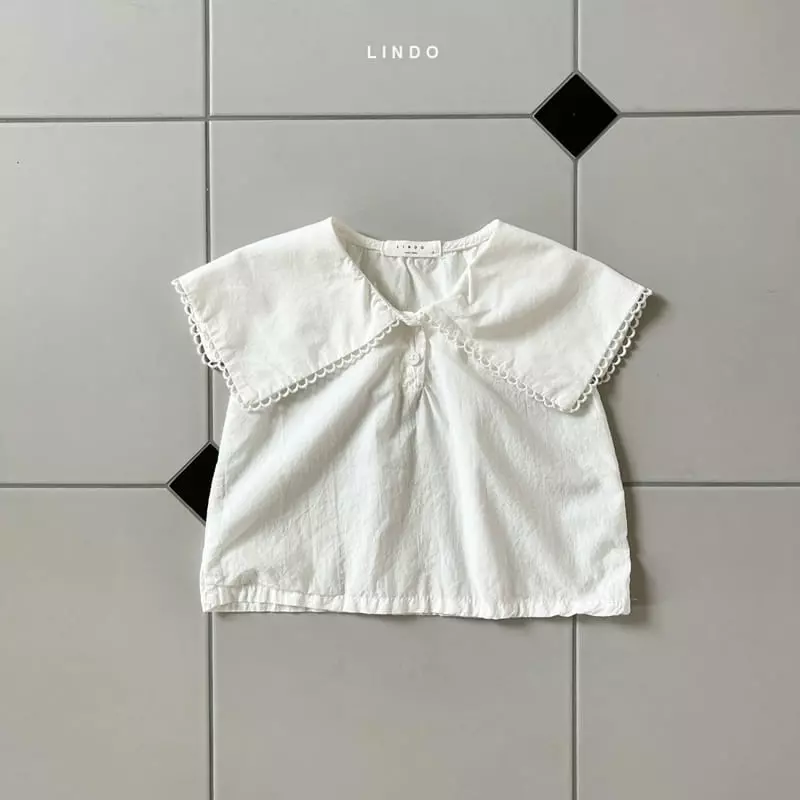 Lindo - Korean Children Fashion - #kidsshorts - Big Collar Blouse - 3