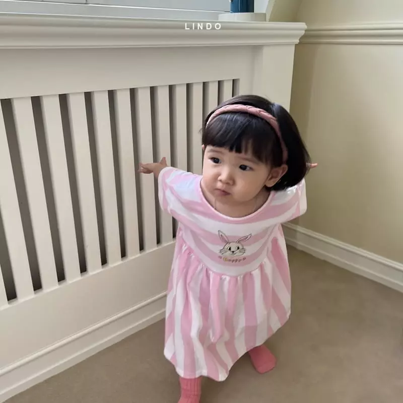 Lindo - Korean Children Fashion - #kidzfashiontrend - Barnie Barnie One-piece - 5