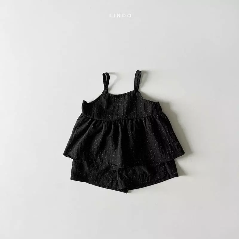 Lindo - Korean Children Fashion - #littlefashionista - Vanilla Bean Dot Top Bottom Set - 3