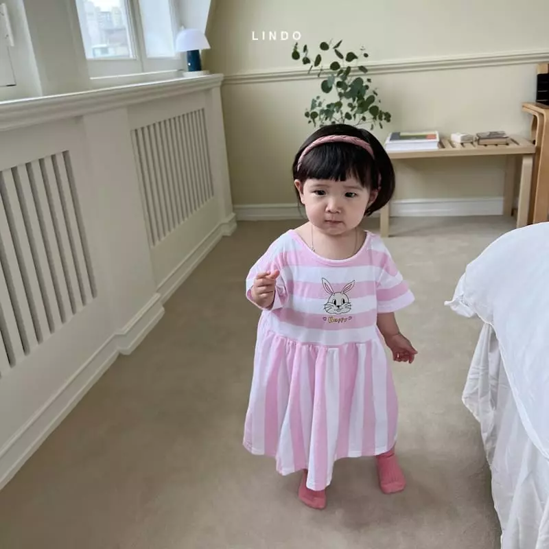 Lindo - Korean Children Fashion - #littlefashionista - Barnie Barnie One-piece - 7