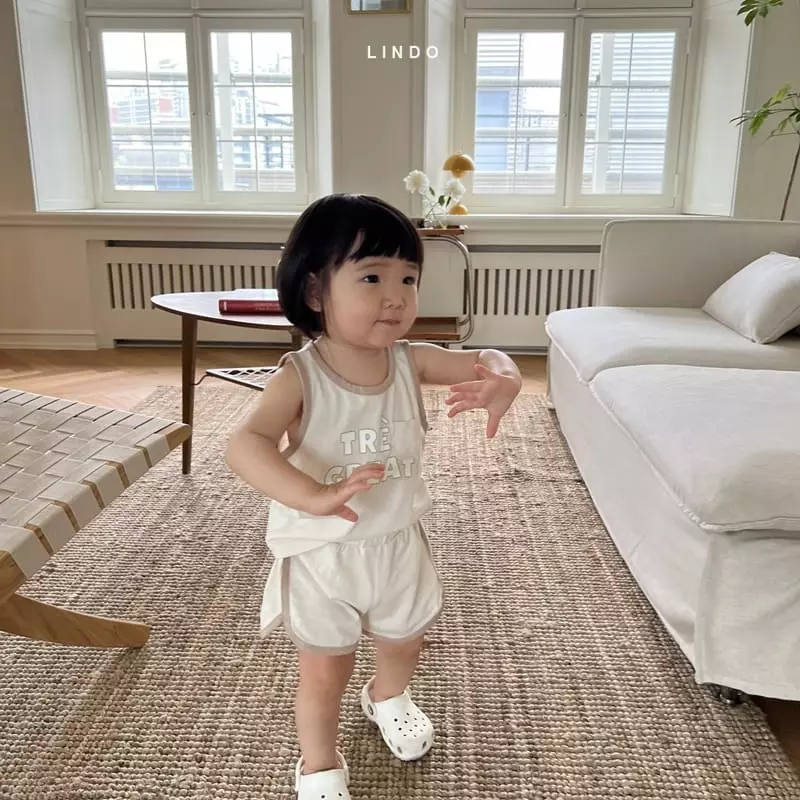 Lindo - Korean Children Fashion - #magicofchildhood - Mini Pocket Piping Top Bottom Set - 3