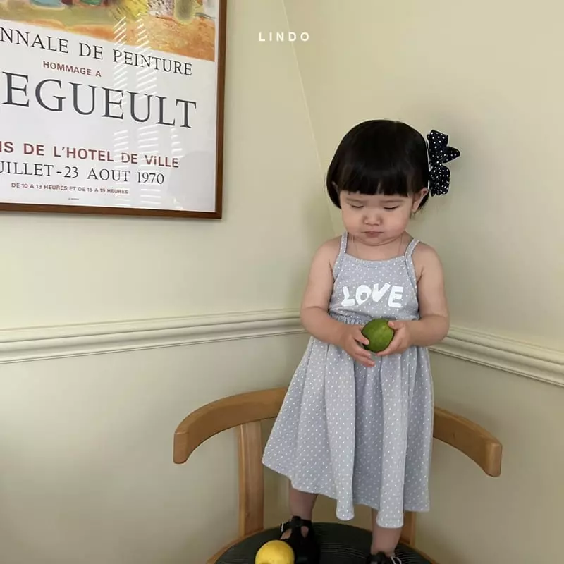 Lindo - Korean Children Fashion - #minifashionista - Love Sleeveless One-piece - 10