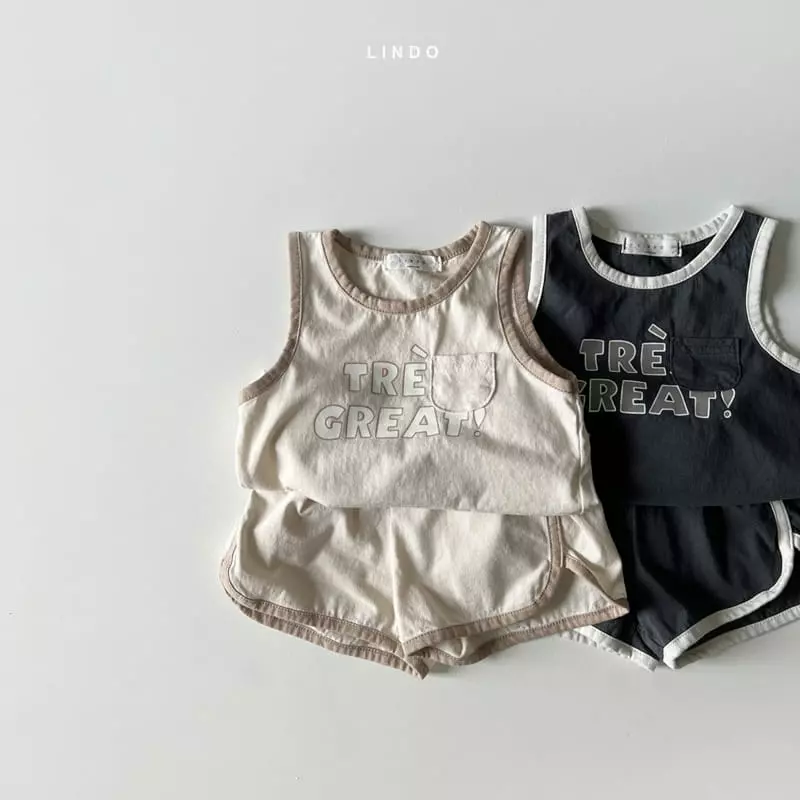Lindo - Korean Children Fashion - #prettylittlegirls - Mini Pocket Piping Top Bottom Set - 5