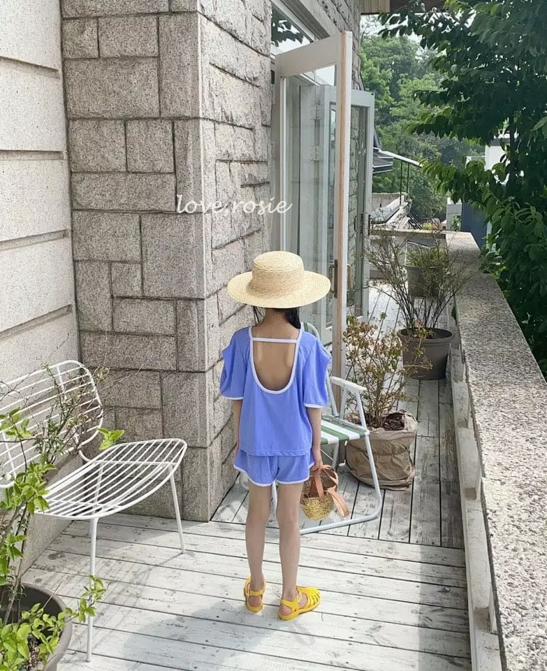 Love Rosie - Korean Children Fashion - #kidsshorts - Candy Rappa Top Bottom Set - 12