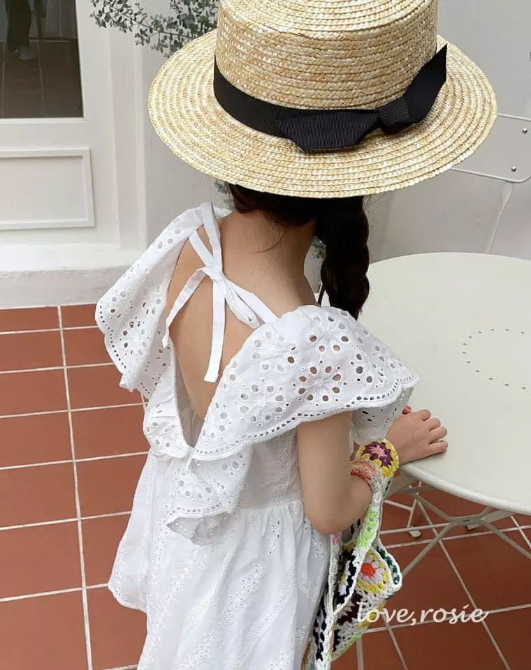 Love Rosie - Korean Children Fashion - #magicofchildhood - Jullia Eyelet One-piece - 5