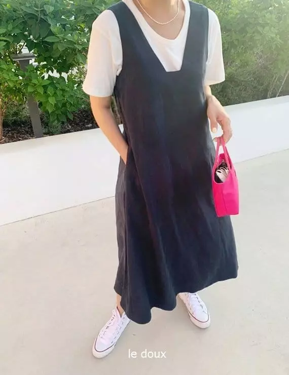 Melon Switch - Korean Women Fashion - #momslook - Mom Mare Long One-piece - 2