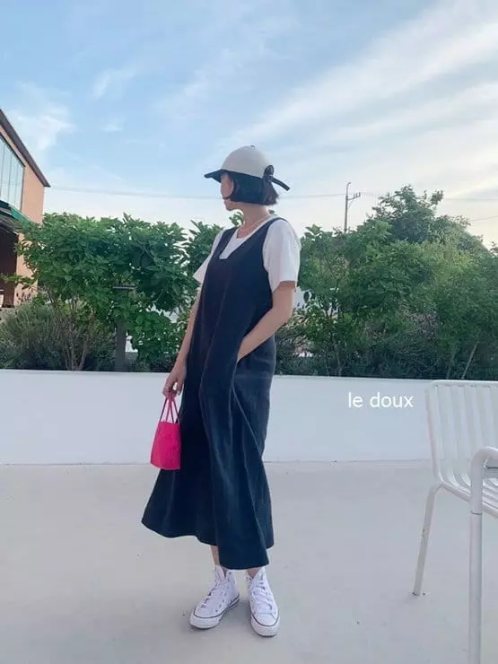 Melon Switch - Korean Women Fashion - #womensfashion - Mom Mare Long One-piece - 4