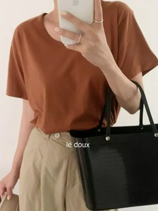 Melon Switch - Korean Women Fashion - #momslook - Mom Need U Neck Tee - 4