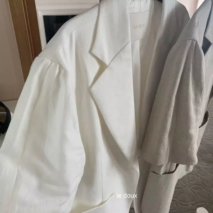 Melon Switch - Korean Women Fashion - #momslook - Mom One Button Jacket - 2