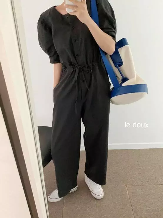 Melon Switch - Korean Women Fashion - #momslook - Mom Yuri Jumpsuit