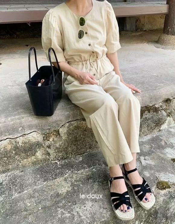 Melon Switch - Korean Women Fashion - #momslook - Mom Yuri Jumpsuit - 11