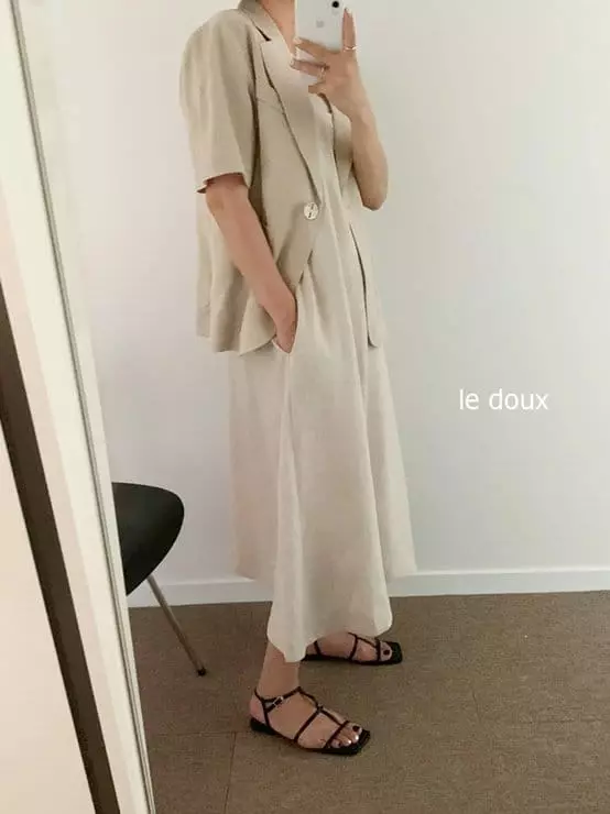 Melon Switch - Korean Women Fashion - #pursuepretty - Mom Mare Long One-piece - 10
