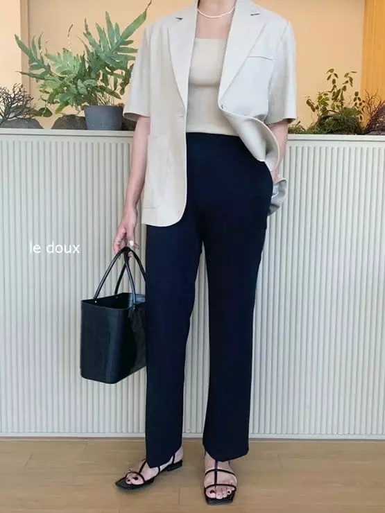Melon Switch - Korean Women Fashion - #pursuepretty - Mom Leg Pants - 8