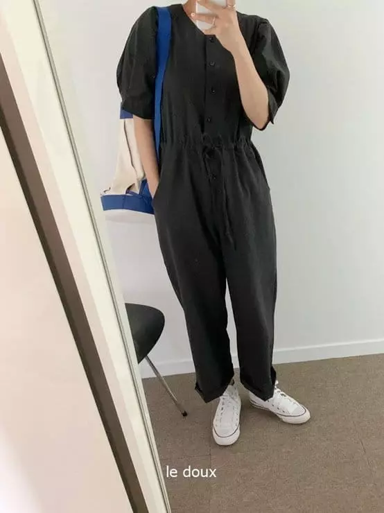 Melon Switch - Korean Women Fashion - #shopsmall - Mom Yuri Jumpsuit - 8