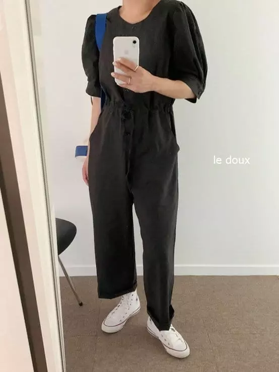 Melon Switch - Korean Women Fashion - #thatsdarling - Mom Yuri Jumpsuit - 9