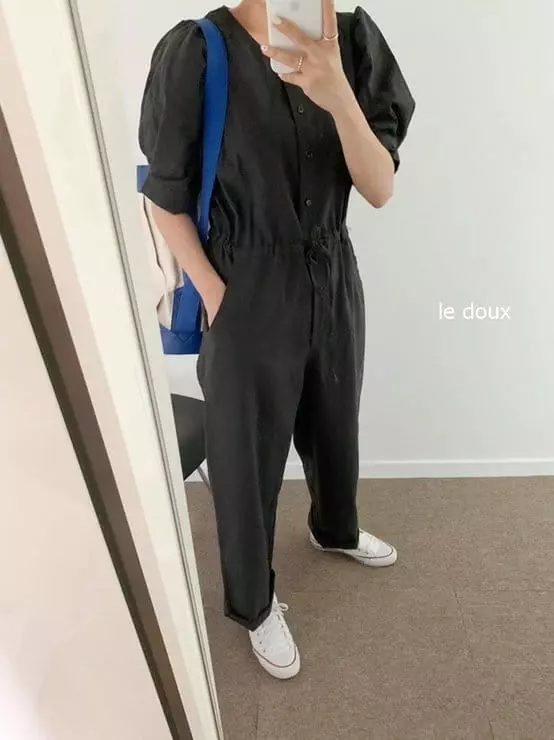 Melon Switch - Korean Women Fashion - #thelittlethings - Mom Yuri Jumpsuit - 10