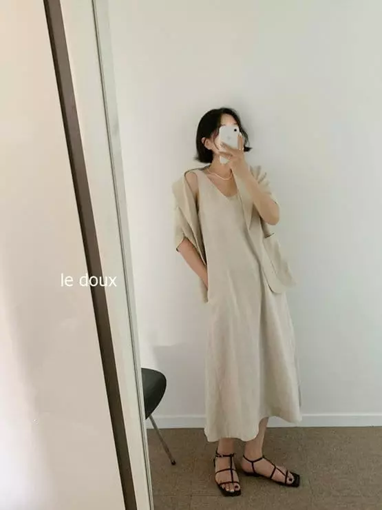 Melon Switch - Korean Women Fashion - #vintageinspired - Mom Mare Long One-piece - 8