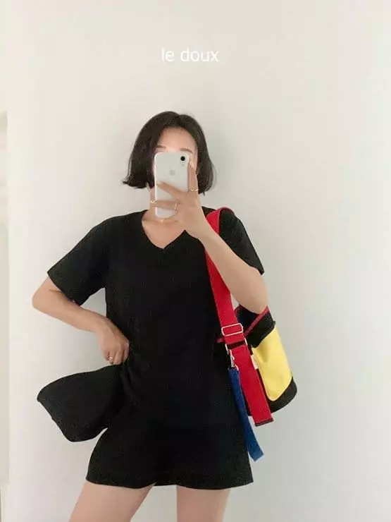 Melon Switch - Korean Women Fashion - #vintageinspired - Mom Need U Neck Tee - 7