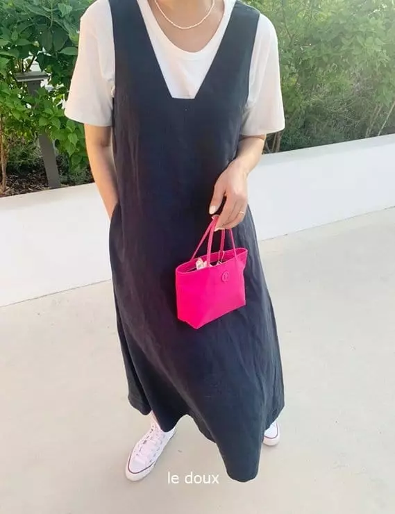 Melon Switch - Korean Women Fashion - #womensfashion - Mom Mare Long One-piece