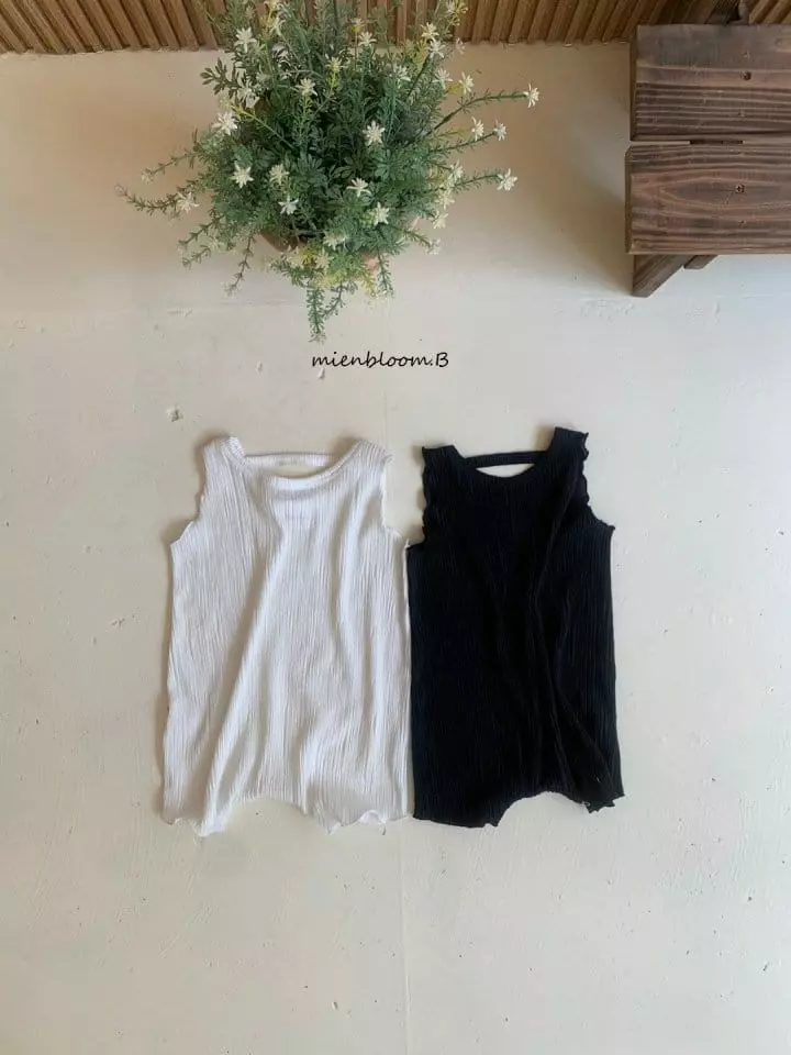 Mienbloom B - Korean Baby Fashion - #babyoutfit - Momo Sleeveless Bodysuit - 2