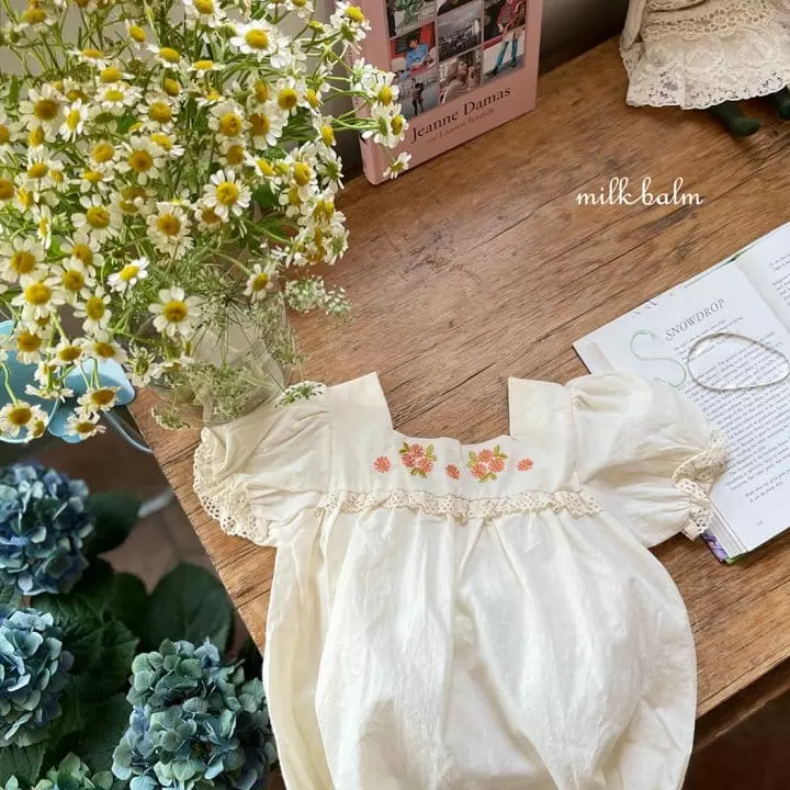 Milk Balm - Korean Baby Fashion - #babygirlfashion - Picnic Bodysuit - 3