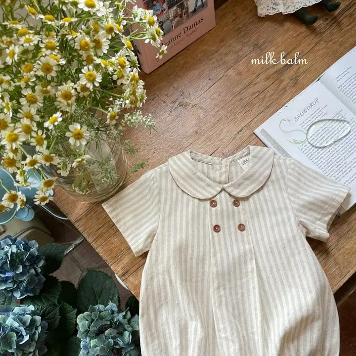 Milk Balm - Korean Baby Fashion - #babyoninstagram - Louie Bodysuit - 2