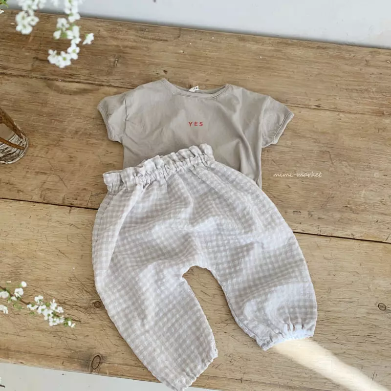 Mimi Market - Korean Baby Fashion - #babyboutique - Check Pants - 6