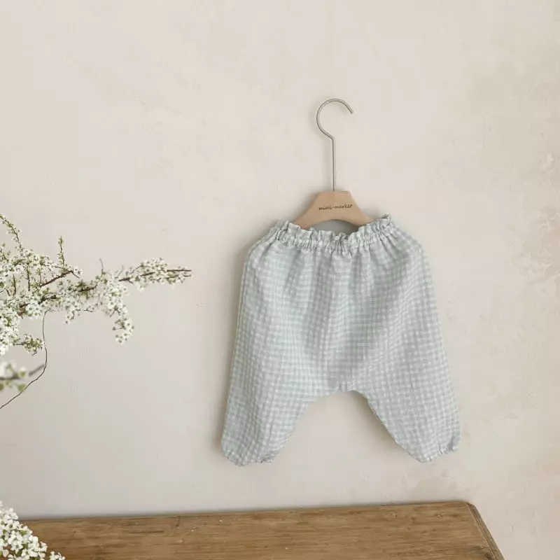 Mimi Market - Korean Baby Fashion - #babyboutiqueclothing - Check Pants - 7