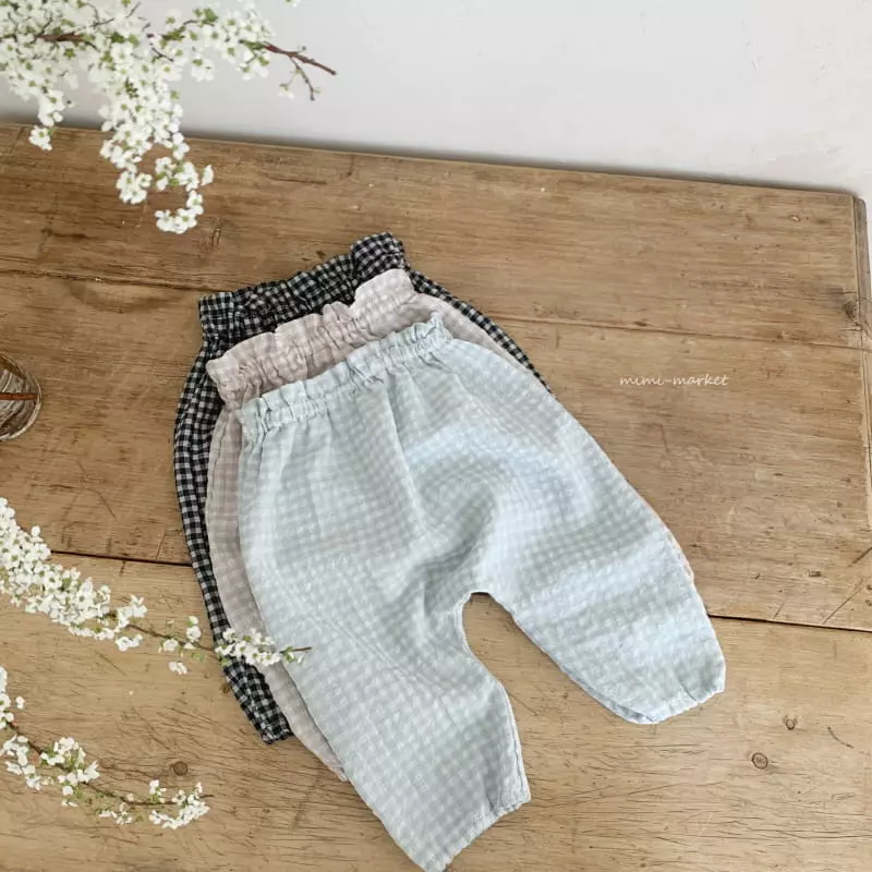 Mimi Market - Korean Baby Fashion - #babyclothing - Check Pants - 8
