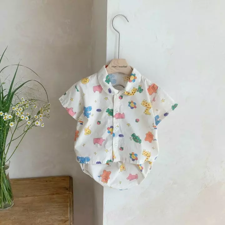 Mimi Market - Korean Baby Fashion - #babyclothing - Jue Jue Top Bottom Set