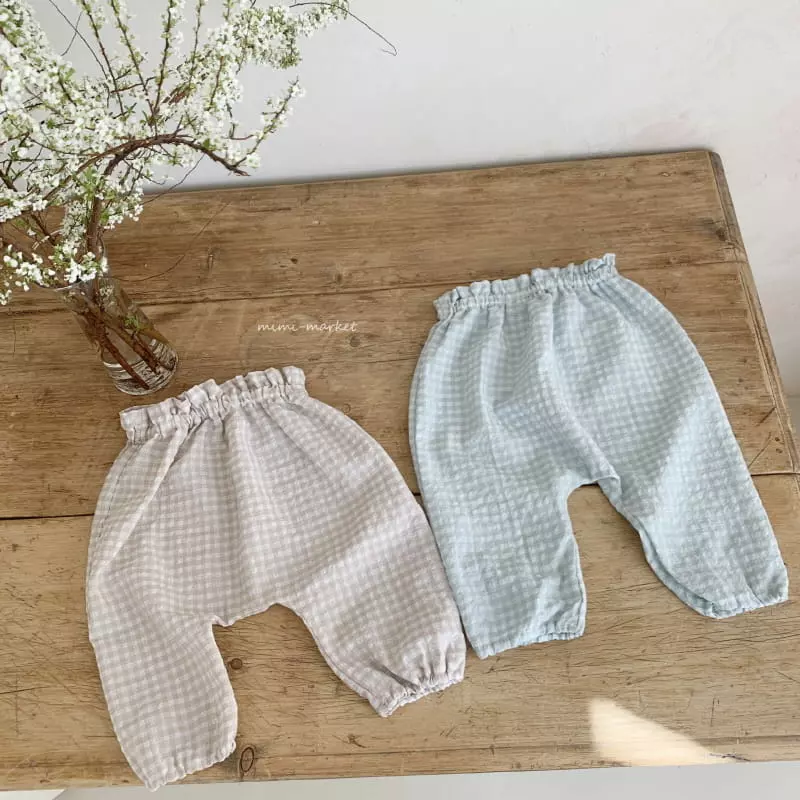 Mimi Market - Korean Baby Fashion - #babyfashion - Check Pants - 9