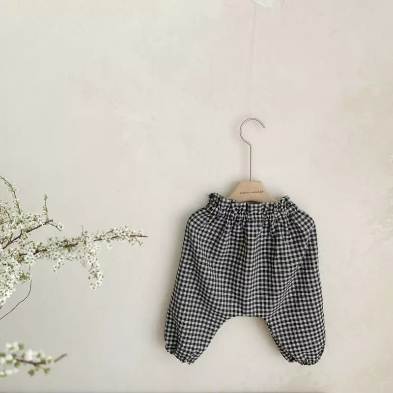 Mimi Market - Korean Baby Fashion - #babyoutfit - Check Pants