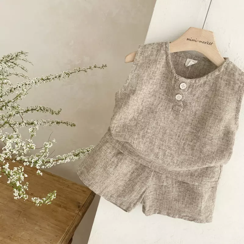 Mimi Market - Korean Baby Fashion - #babyoutfit - Lami Top Bottom Set - 12