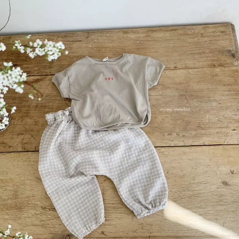 Mimi Market - Korean Baby Fashion - #babywear - Check Pants - 2