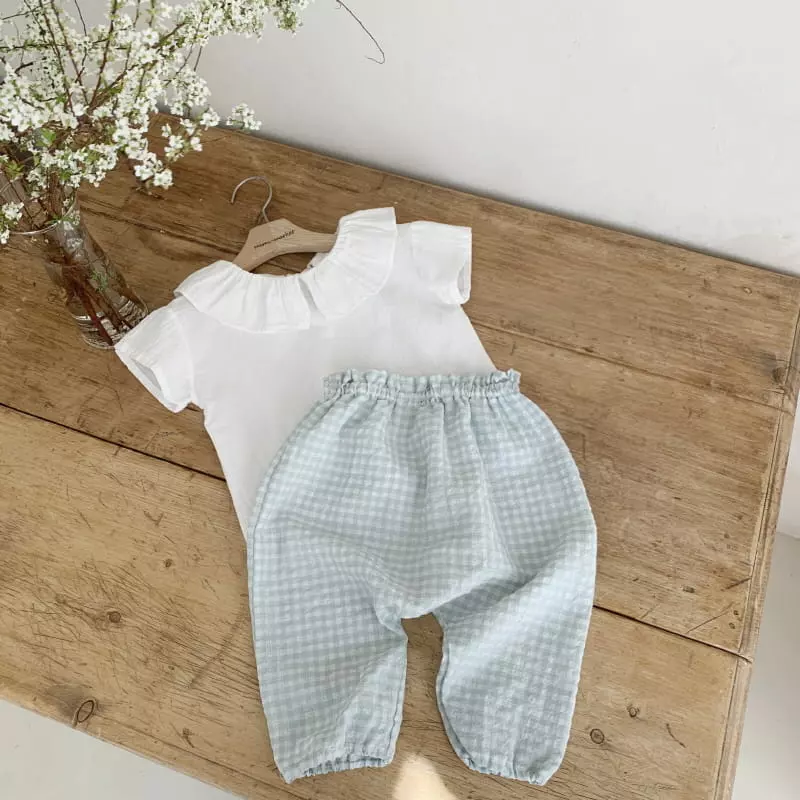 Mimi Market - Korean Baby Fashion - #onlinebabyboutique - Check Pants - 3