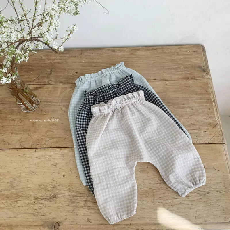 Mimi Market - Korean Baby Fashion - #onlinebabyboutique - Check Pants - 4