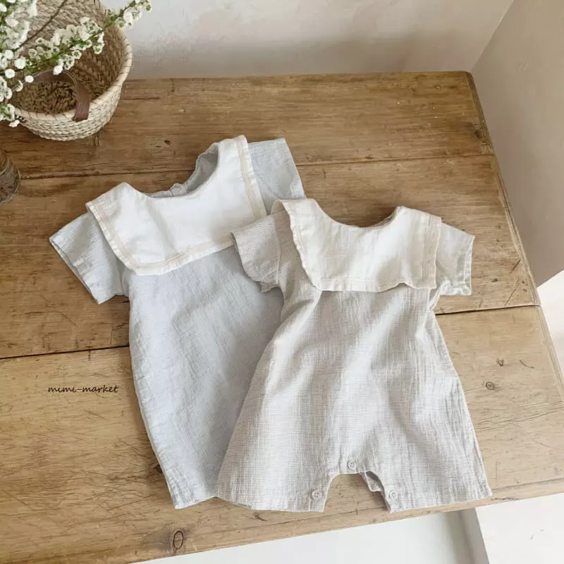 Mimi Market - Korean Baby Fashion - #onlinebabyshop - Marine Bodysuit - 2