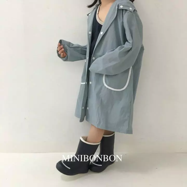 Mini Bongbong - Korean Children Fashion - #littlefashionista - Rain Drop Rain Coat - 6