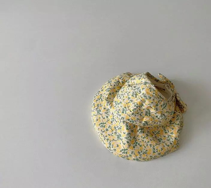 Miso - Korean Baby Fashion - #babygirlfashion - Small Flower Sun Cap - 2