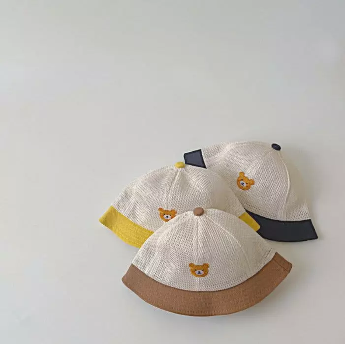 Miso - Korean Baby Fashion - #babylifestyle - Bebe Bear Bucket Hat - 7
