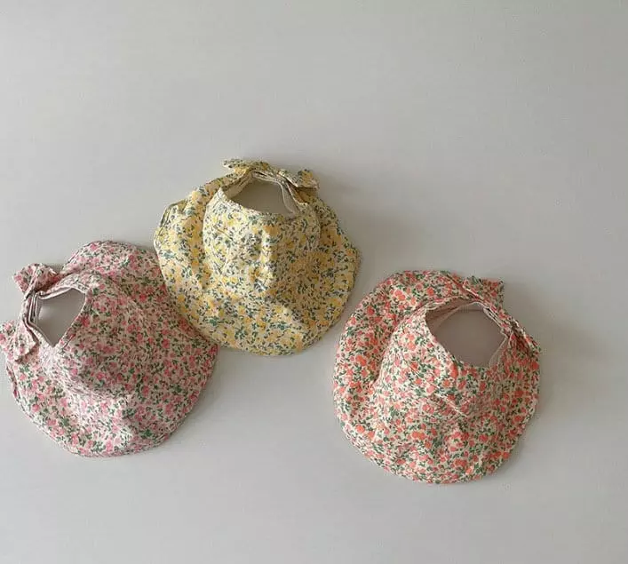 Miso - Korean Baby Fashion - #babylifestyle - Small Flower Sun Cap - 3