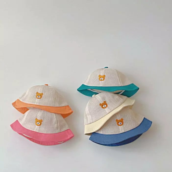 Miso - Korean Baby Fashion - #babyoninstagram - Bebe Bear Bucket Hat - 8