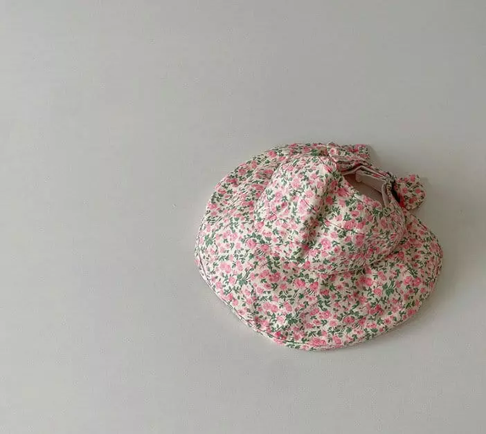 Miso - Korean Baby Fashion - #babyootd - Small Flower Sun Cap - 5