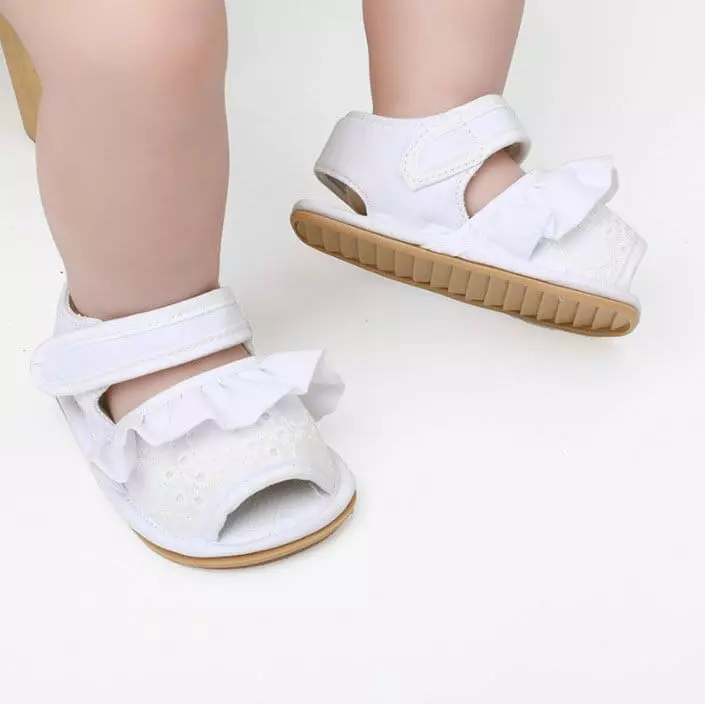 Miso - Korean Baby Fashion - #babyoutfit - Bebe Frill Sandals