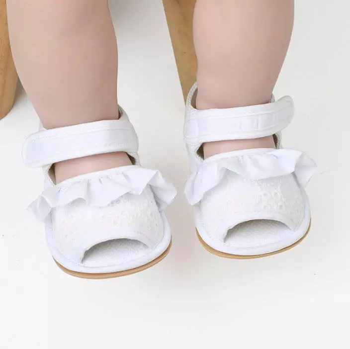 Miso - Korean Baby Fashion - #babyoutfit - Bebe Frill Sandals - 2