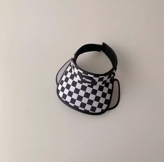 Miso - Korean Children Fashion - #kidzfashiontrend - Push Check Sun Cap - 4