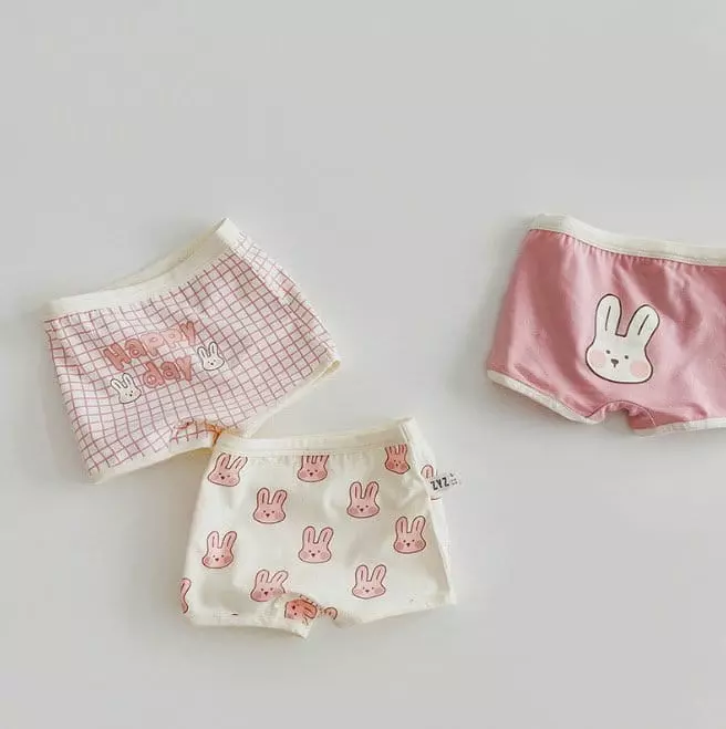 Miso - Korean Children Fashion - #stylishchildhood - Barnie Bear Square Underwear Set - 4
